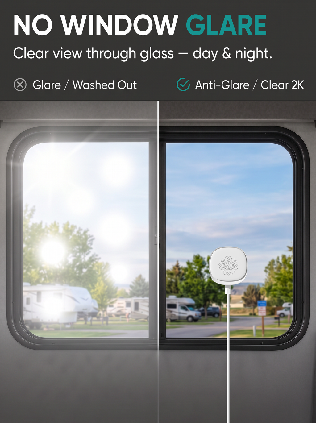 Zmodo  New 4MP Rv Window Camera No Drill, 2.4/5GHz Security Camera