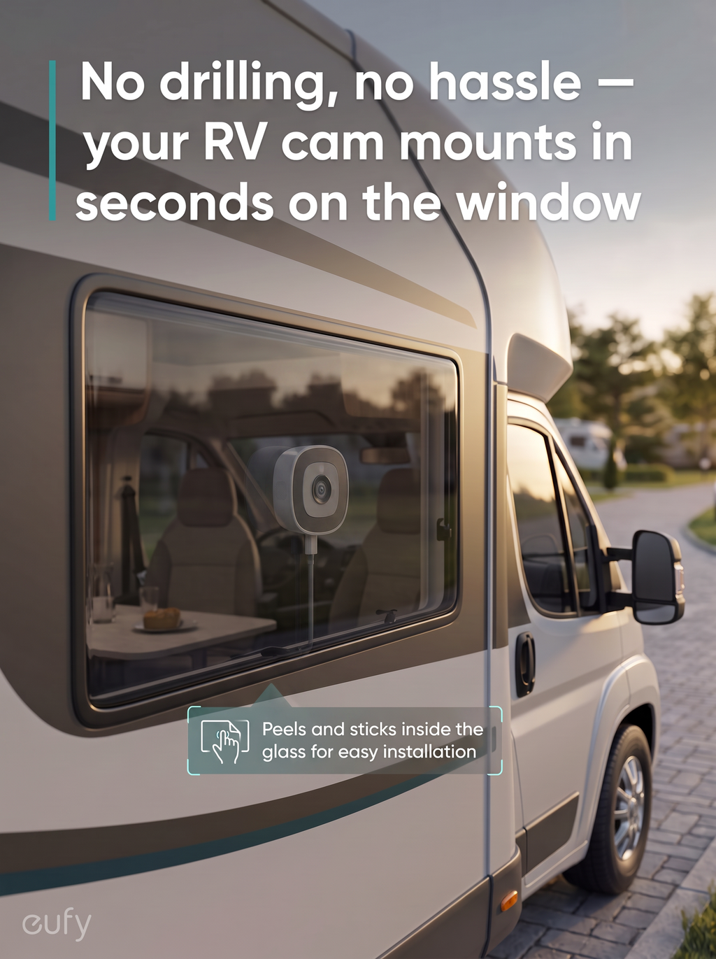 Zmodo  New 4MP Rv Window Camera No Drill, 2.4/5GHz Security Camera
