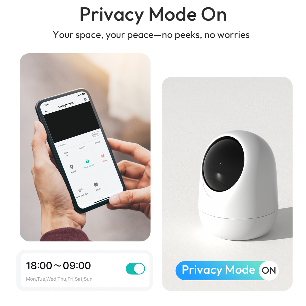 5G/2.4G Dual Band Wifi Indoor Security Camera