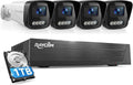 Rraycom 4CH 4MP PoE Security Camera System, Outdoor Cameras, 1TB HDD
