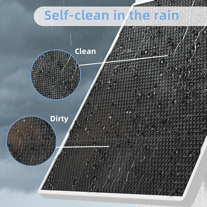 2W Solar Panels for Security Camera 6Pack