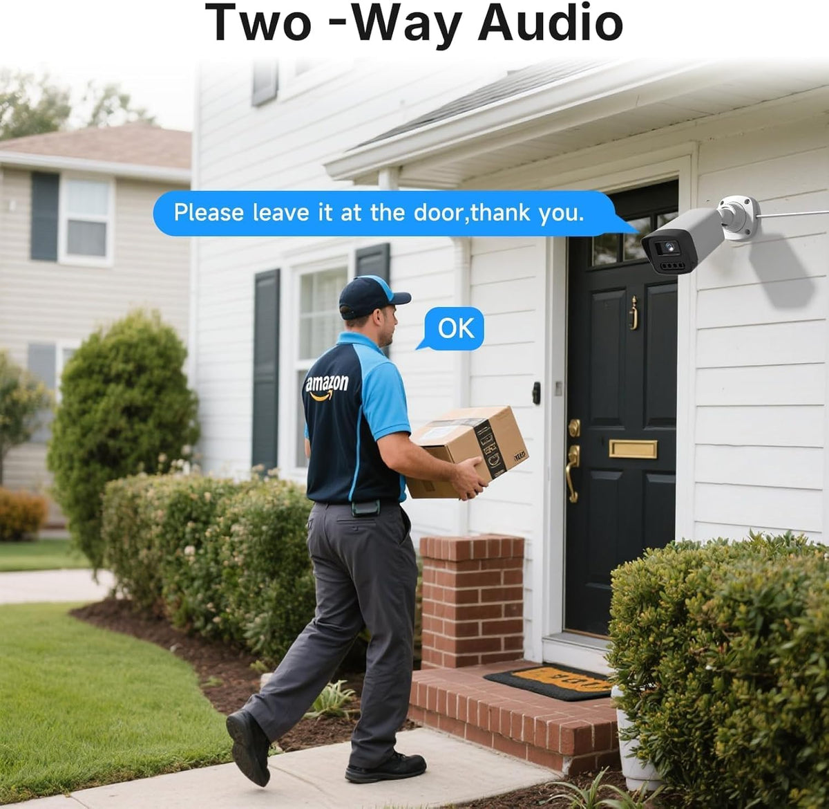 Rraycom 4CH 4MP PoE Security Camera System, Outdoor Cameras, 500GB HDD