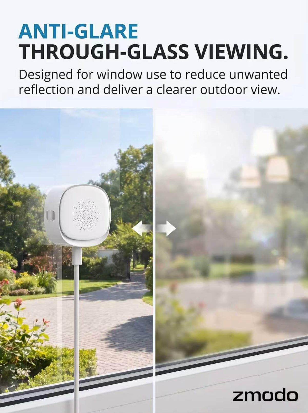 Zmodo New 4MP Window Camera No Drill, 2.4/5GHz Security Camera--PTF586