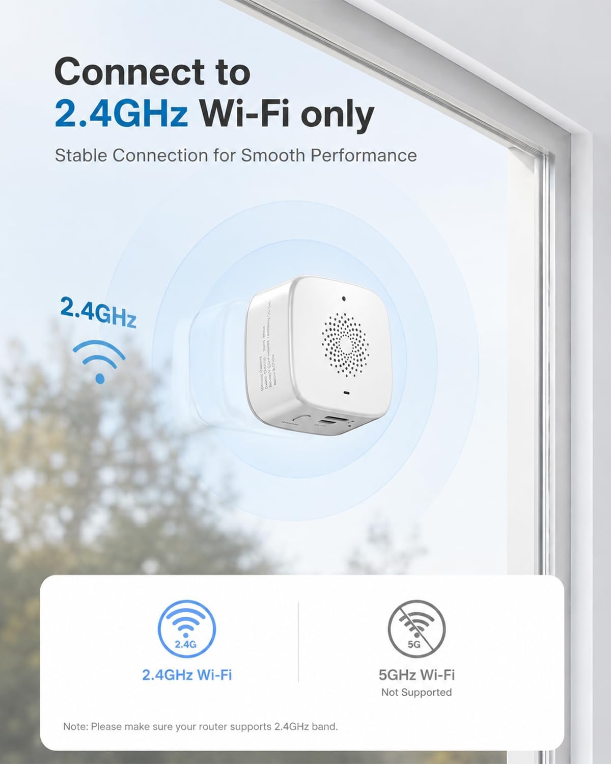 Rraycom 4MP Window Camera No Drill, 2.4G Security Camera
