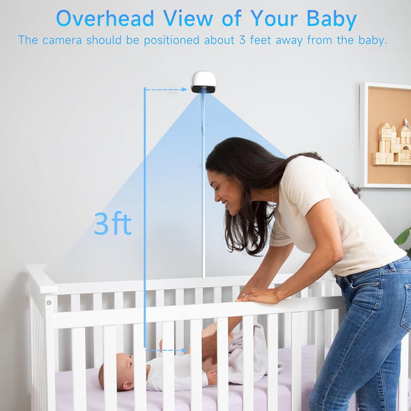 Instababy Smart Baby Monitor with Floor Stand--T1-BM