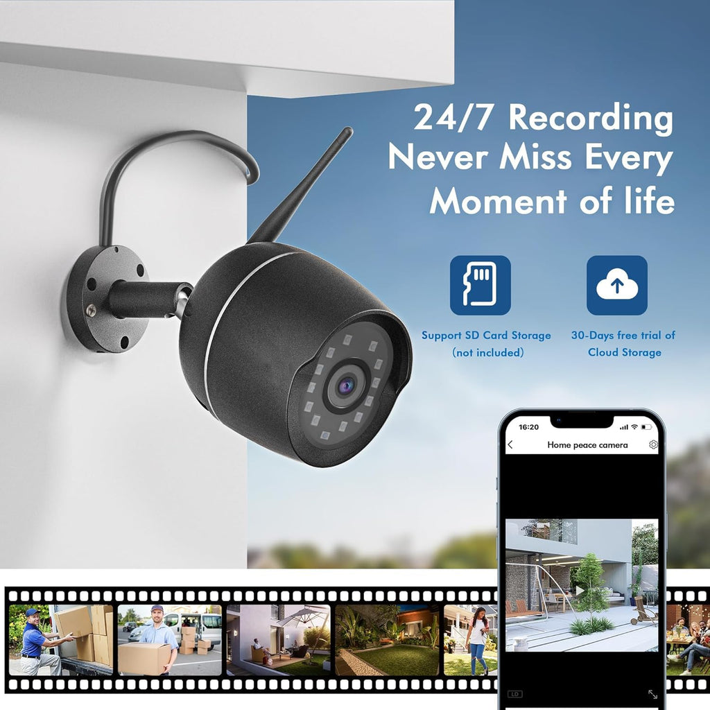 Outside Cameras for Home Security 1080P Outdoor Security Camera Wireless