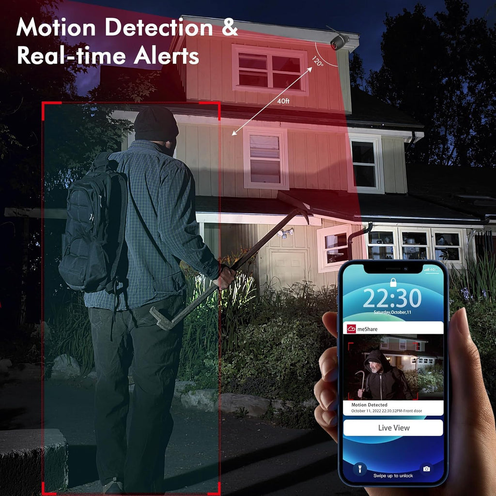 Outside Cameras for Home Security 1080P Outdoor Security Camera Wireless