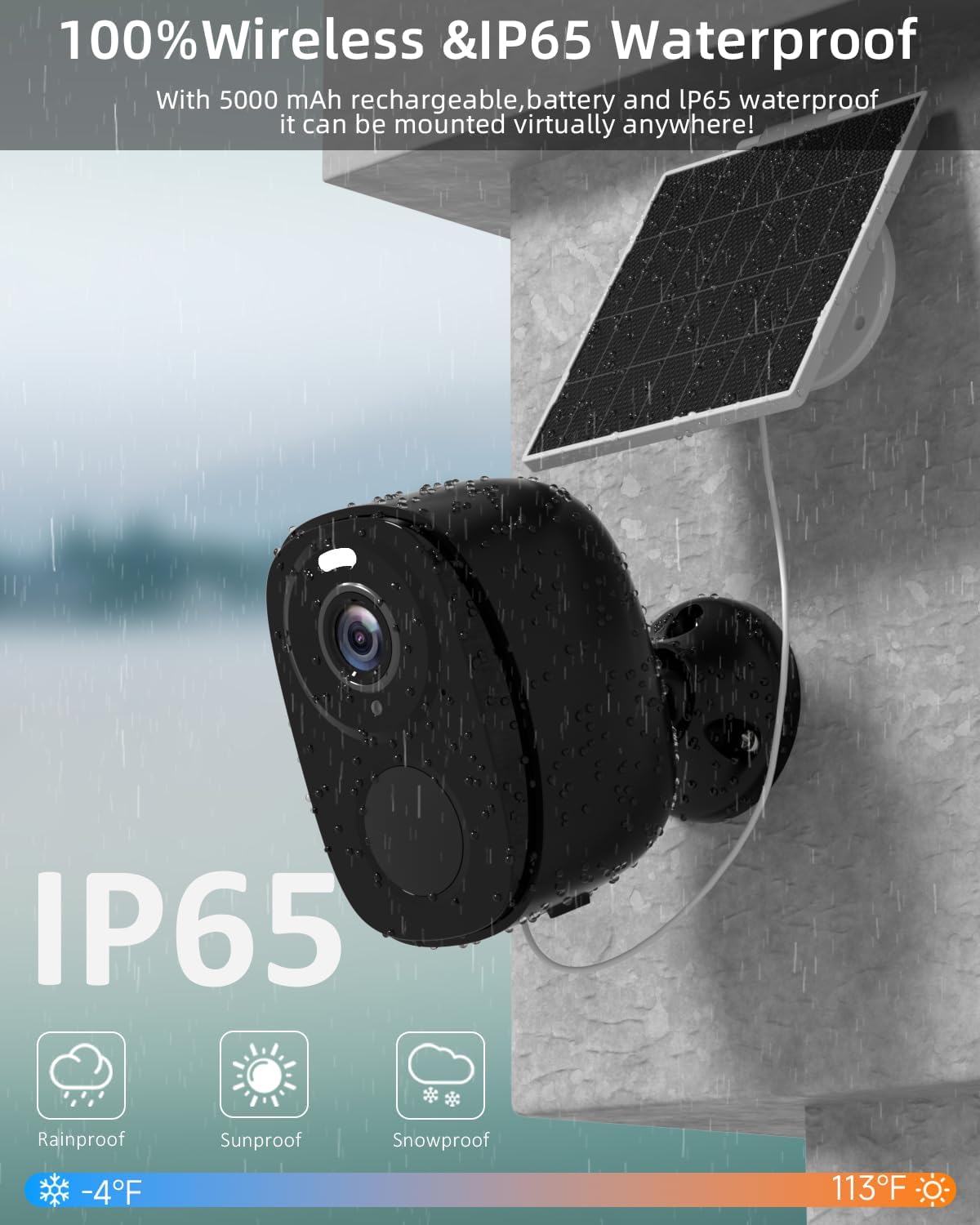 5G/2.4G Solar Security Cameras Wireless Outdoor,Wifi Camera for Outdoor Surveillance--W1SP