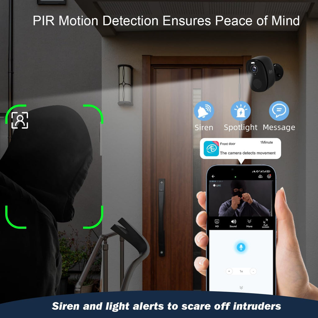 5G/2.4G Solar Security Cameras Wireless Outdoor,Wifi Camera for Outdoor Surveillance--W1SP