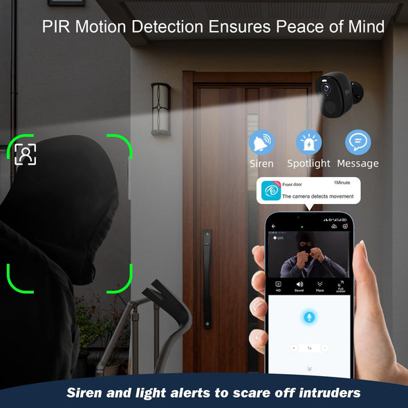 5G/2.4G Solar Security Cameras Wireless Outdoor,Wifi Camera for Outdoor Surveillance--W1SP