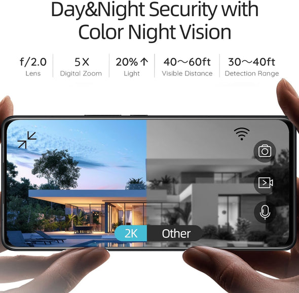 5G/2.4G Solar Security Cameras Wireless Outdoor,Wifi Camera for Outdoor Surveillance--W1SP